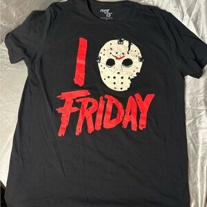 Black and Red Graphic Tee